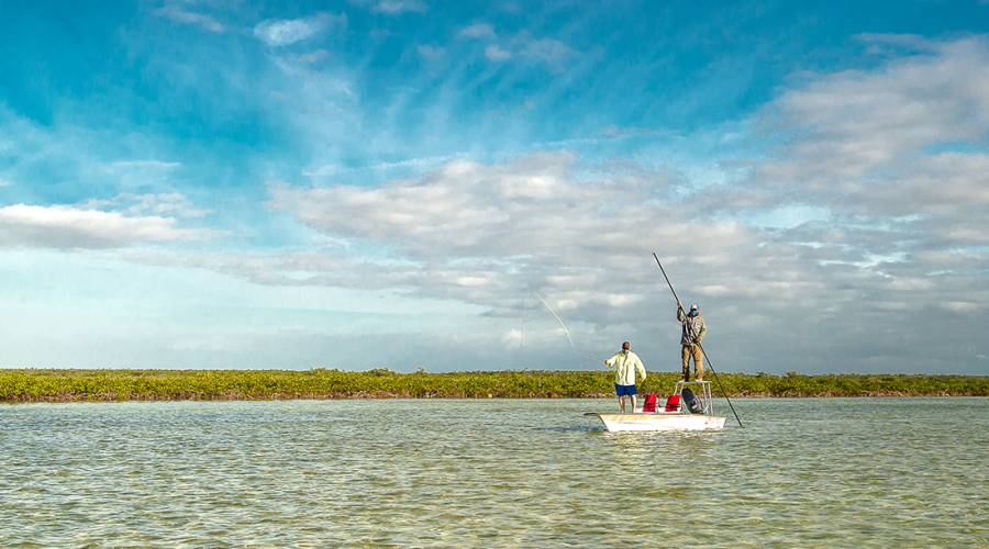 fishing Bonefish fishing in South Fly Fishing for Bonefish in the Bahamas at Mars Bay Bonefish Lodge